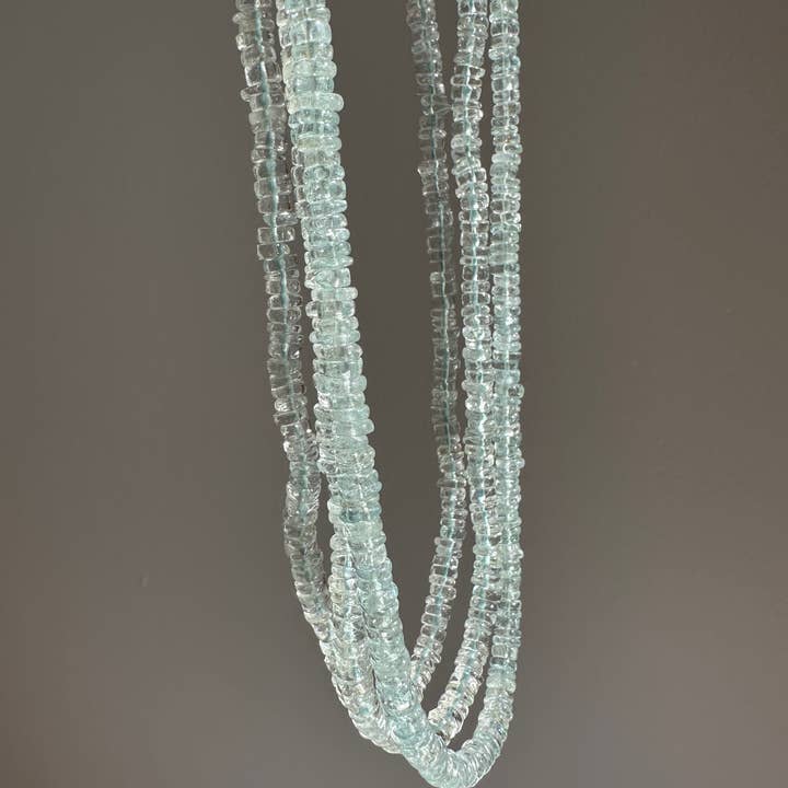 Topaz Necklace | Sky Blue | Summer Gemstone Clasp Necklace for wholesale on Faire0