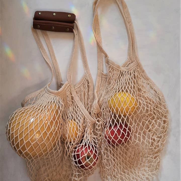 Salut Boho - Wholesale Grocery/Shopping Bag - Reusable Grocery Net Bag Soft Comfy Handles, Fishnet Beg7