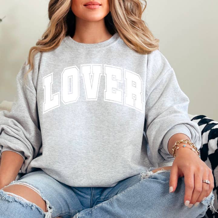 Shoppe SHC - Vendita all'ingrosso Felpa stampata - Donna - Felpa Lover Valentine | Felpa con grafica serigrafata1