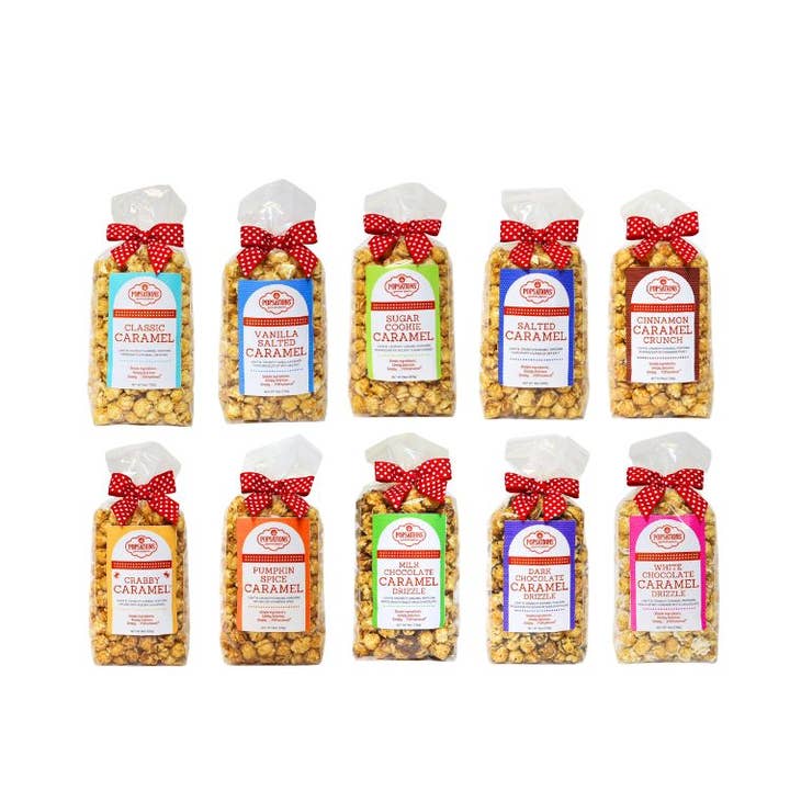 Popsations Popcorn Company - Wholesale Popcorn - Caramel Popcorn 8oz Ribbon Bag19