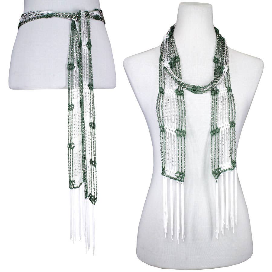The Magic Scarf Company - Wholesale Scarf - Women's - 1755 - Shanghai Beaded Scarves/Sash106
