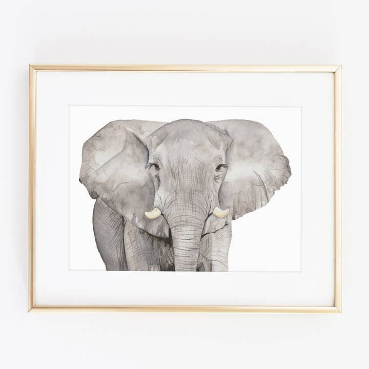 Impressão artística de elefante por atacado de Holywood Design