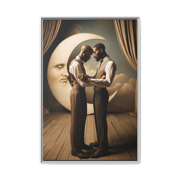 Walt & Pete - Wholesale Art Print - Missing Art Studies - Man In The Moon 00211