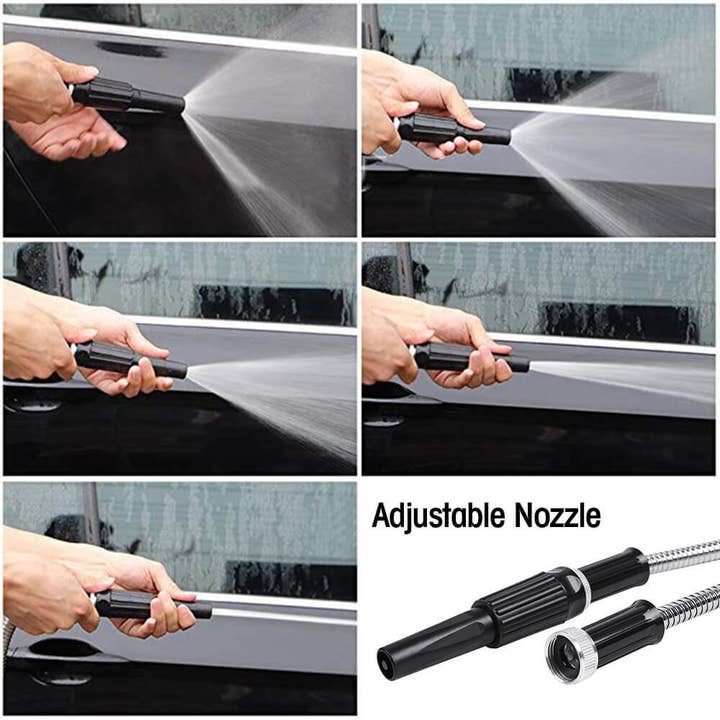 Hard Rock Health Stores - Wholesale Garden Tool - 304 Stainless Steel Garden Water Hose Pipe 25/50/75/100FT Flexible Lightweight9