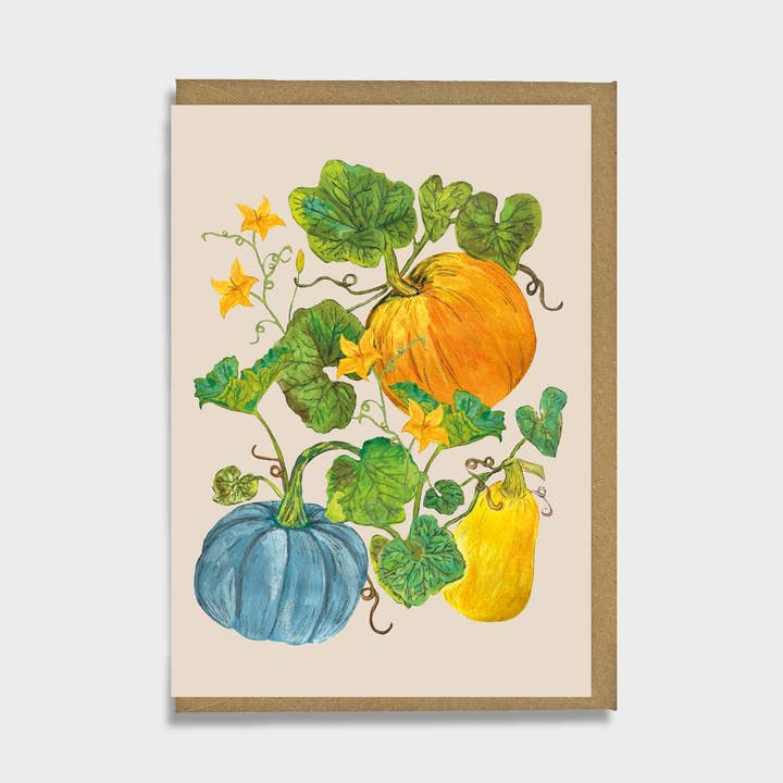 Squash and Pumpkin Patch Greeting Card for wholesale by Emily Hacker