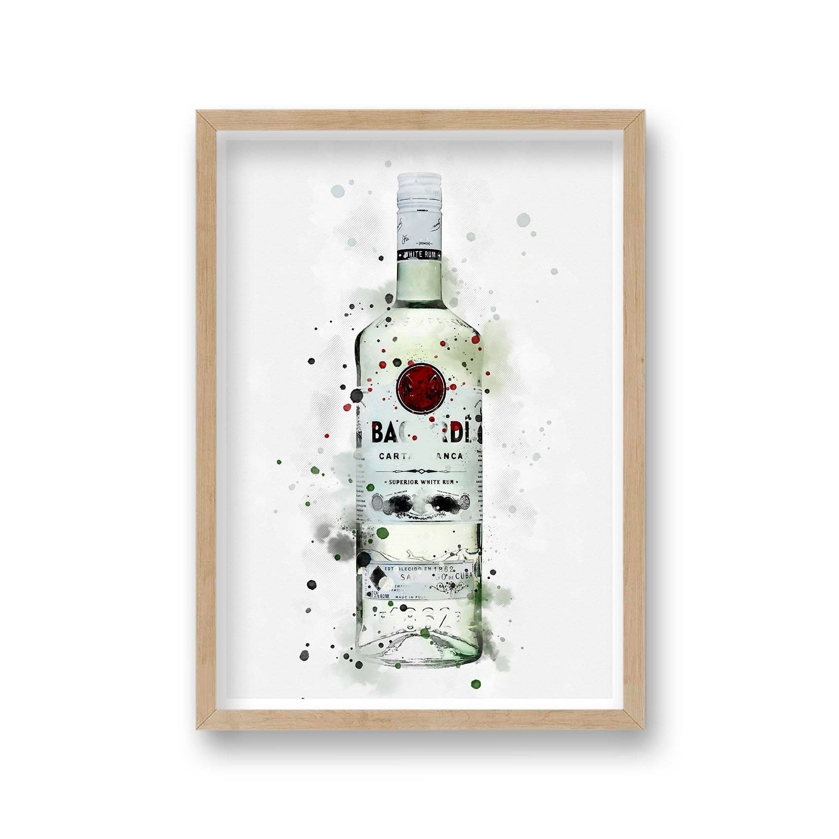 Gallery Print and Art – wholesale Art print – Spirit Graphic Splash Print Bacardi Inspired2