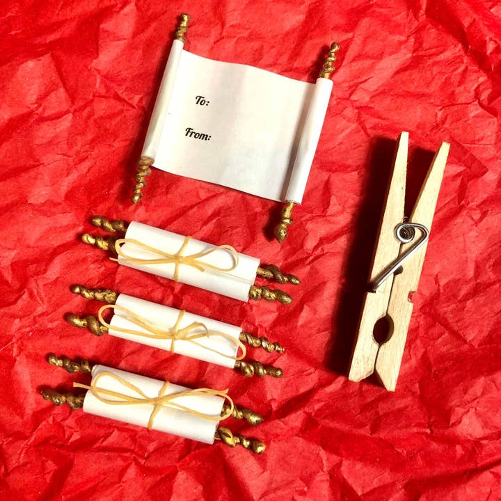 Earth Rare Oddities - Wholesale Gift Tag - Mini Scroll Gift Tags set of 41