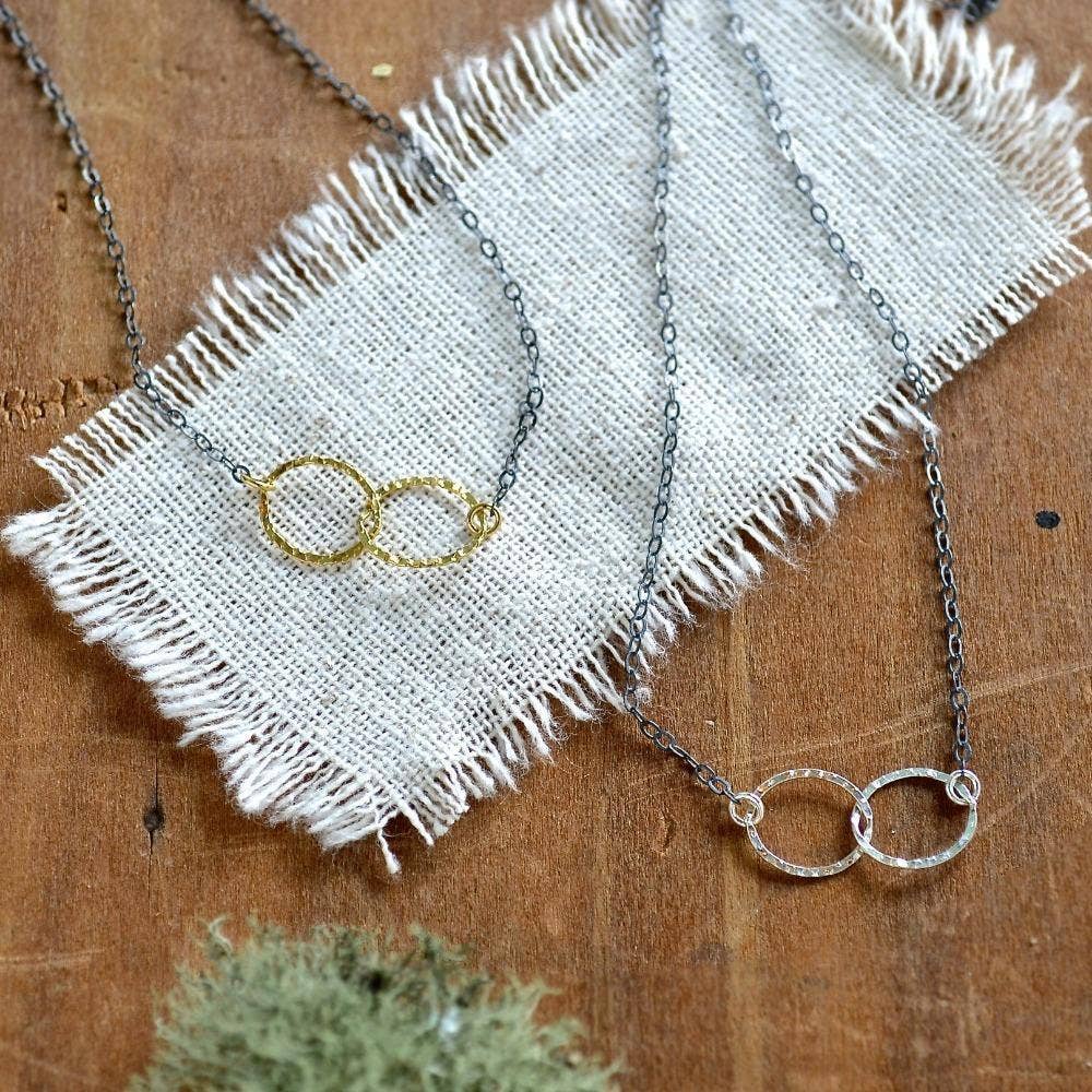 Foamy Wader – Engroshandel Halskæde med vedhæng – Infinity halskæde - forbundet cirkel infinity charme halskæde12