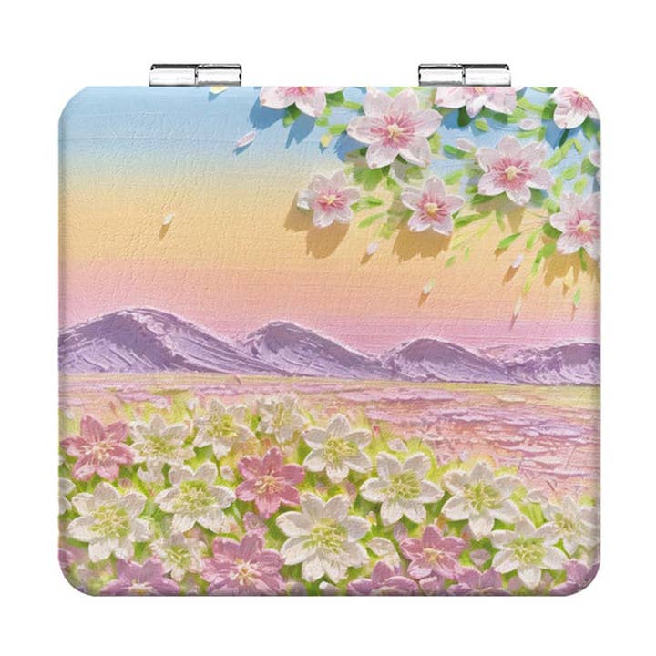 Dipped Shop - Wholesale Makeup Mirror - Portable Dual-Sided Folding Makeup Mirror DP25F4034