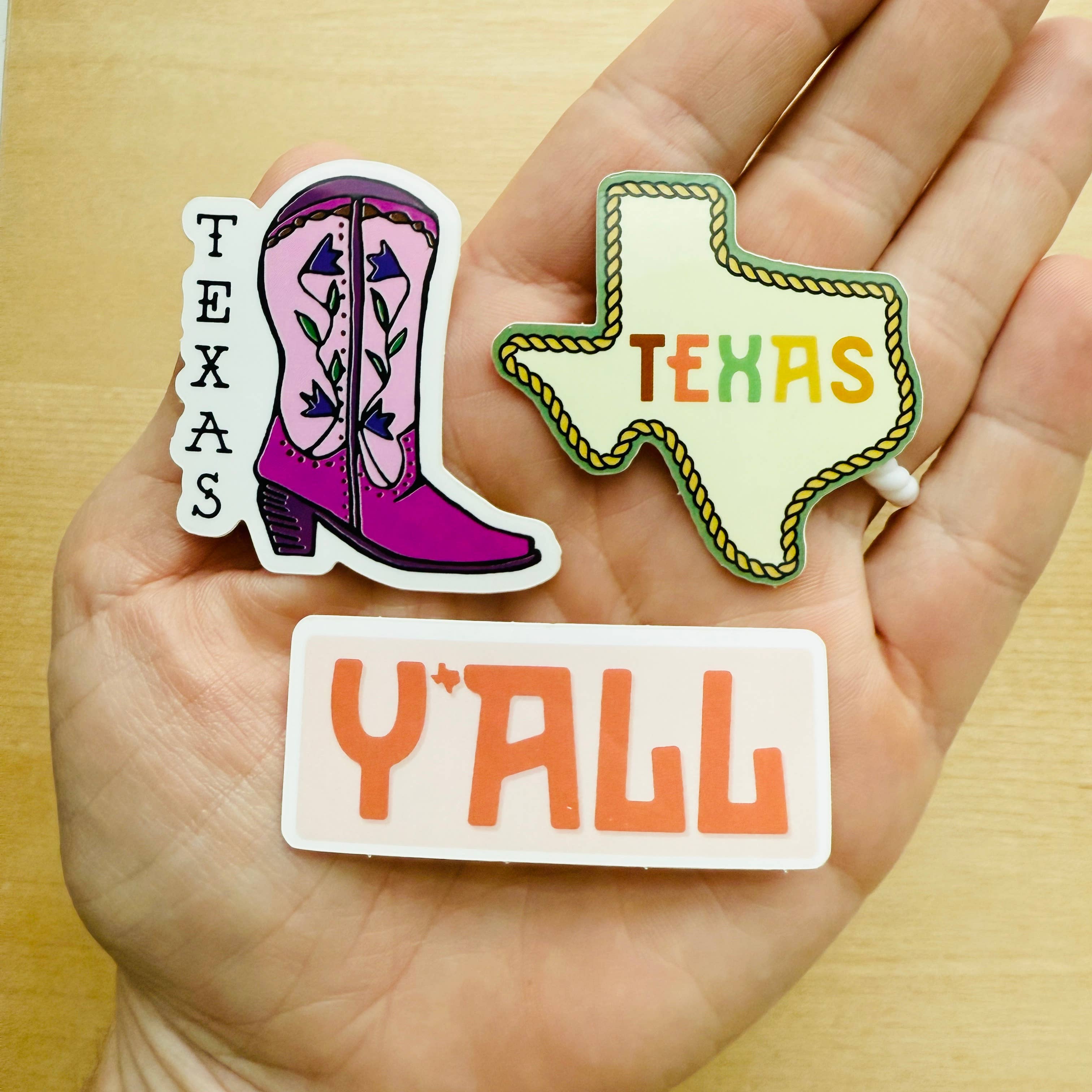 The Sticker Box | Texas Inspired Stickers & Magnets - Wholesale Sticker - Texas Mini Sticker Pack Wildflower Waterproof3