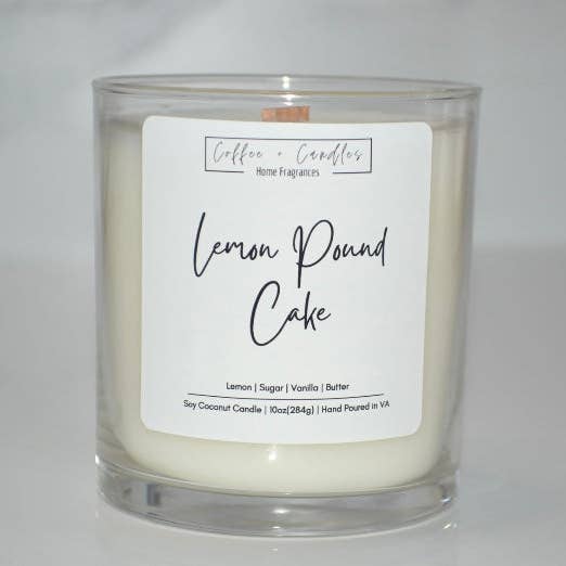 Lemon Pound Cake Candle for wholesale by Coffee + Candles LLC