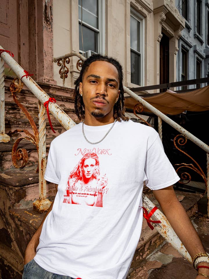 Carrie Bradshaw Classic Graphic Tee for wholesale by Sweet Baby Rays Tees