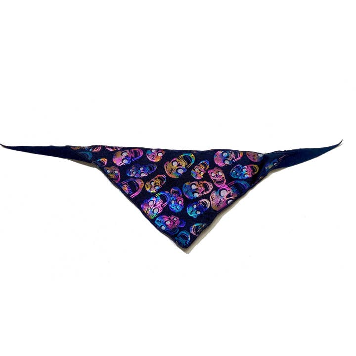 Disco Dog - Vendita all'ingrosso Bandana - Cani - Bandana metallica colorata per cani con teschio, sciarpa