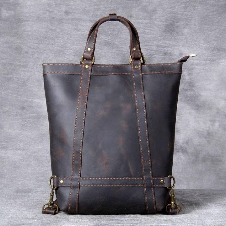 The Icarus | Handmade Vintage Leather Backpack for wholesale by Steel Horse Leather