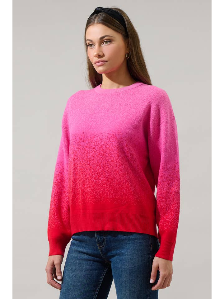 Sugarlips - Wholesale Knit Sweater - Women's - Nessa Gradient Ombre Long Sleeve Sweater3