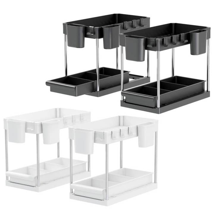 Conjunto de 2 Organizadores de Armazenamento para Debaixo do Lavatório – Poupança de Espaço por atacado de Daniel James