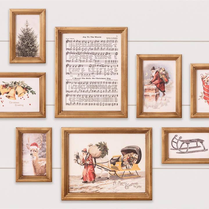 Galerijmuur - Kerstvreugde (Set van 08) voor wholesale door Audrey's Home & Gift