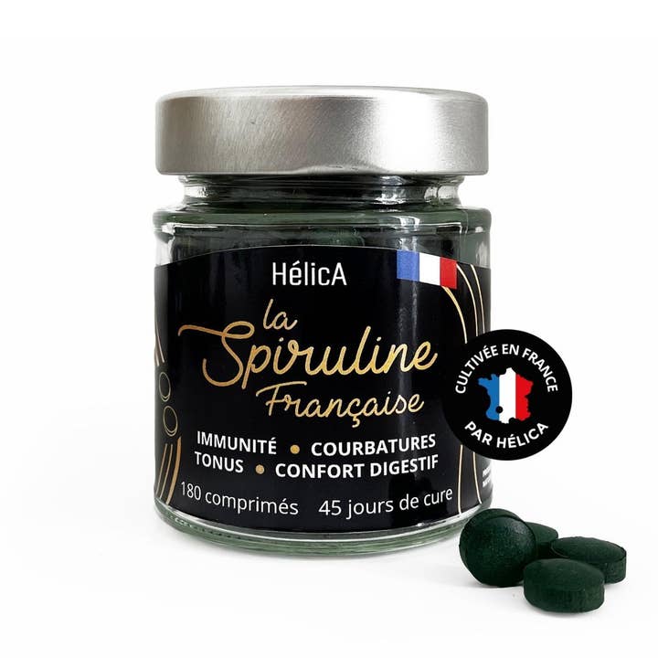 French Spirulina Tablets - 180 tablets for wholesale by HélicA