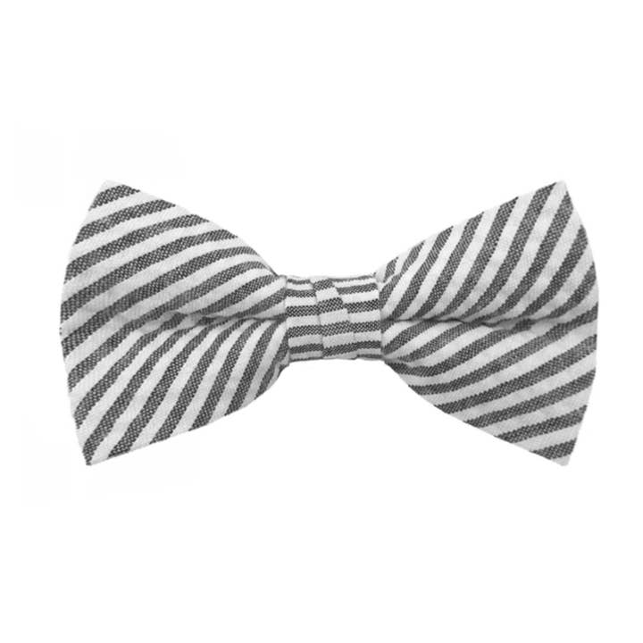 Jacob Alexander - Wholesale Bow Tie - Men’s - Men's Seersucker Striped Bow Tie33