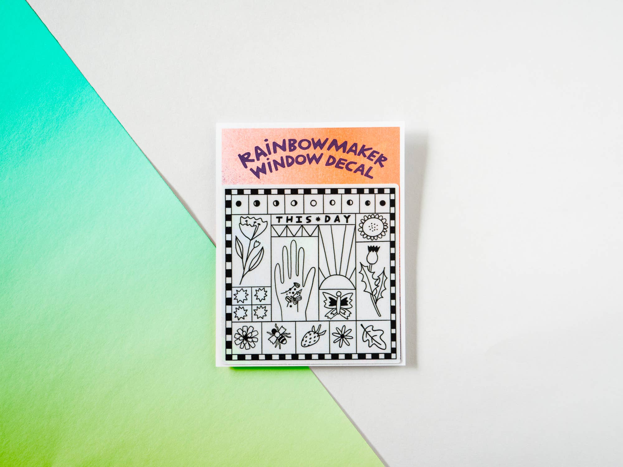 Katie Blanchard Art + Works - Wholesale Sticker - This Day - Rainbowmaker Window Decal2