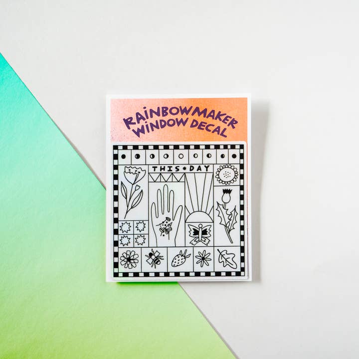 Katie Blanchard Art + Works - Wholesale Sticker - This Day - Rainbowmaker Window Decal2