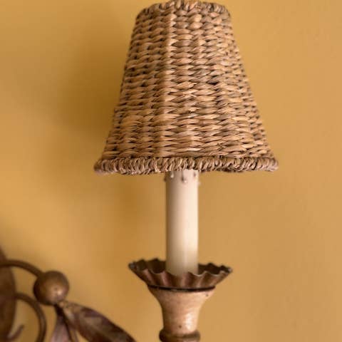 Sconce Seagrass Lampshades (Empire Base) for wholesale by Maison Maison Design