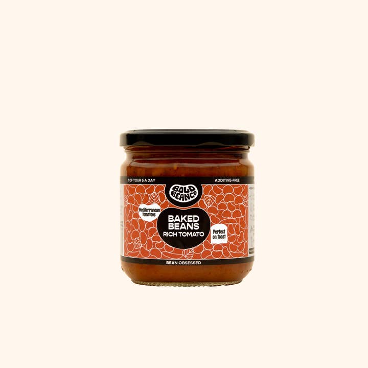 Rich Tomato Baked Beans 325g for wholesale by Bold Bean Co