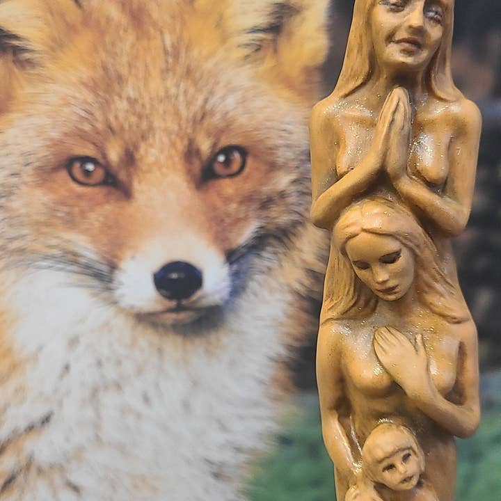 Shaping Spirit - Wholesale Sculpture - Totem of Woman – Tan Feminine Totem Sculpture | Spiritual Art & Meaningful Gift3