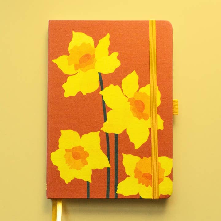 Journal en lin jonquille | March Birth Flower pour la vente par Primary Blooms LLC