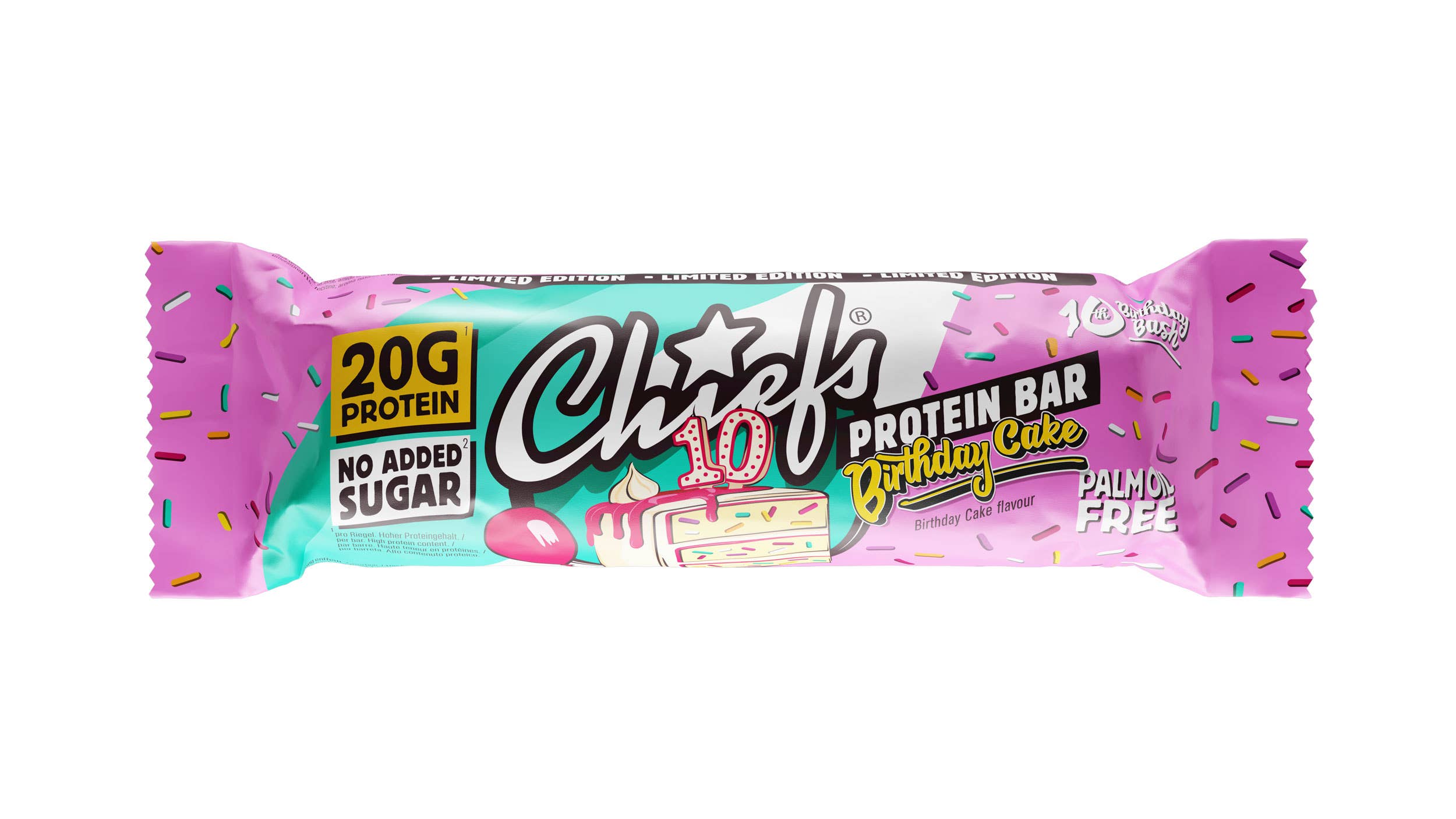 Chiefs – Großhandel Snack-Riegel – Chiefs Protein Bar Birthday Cake 55g1
