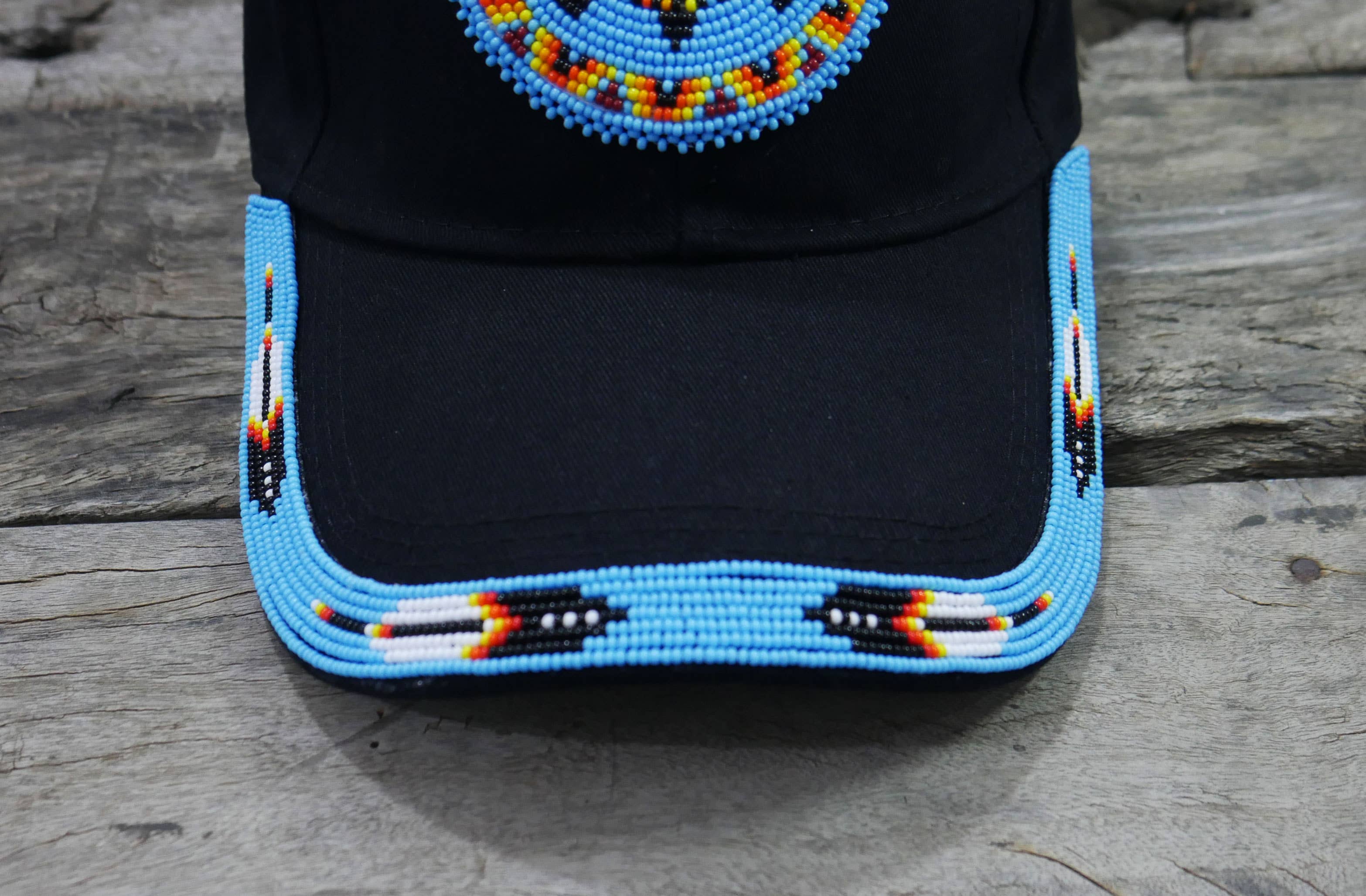 KANGURAH - Wholesale Baseball Cap - Unisex - Native American Beaded cap Beaded Baseball cap Beaded Hat2