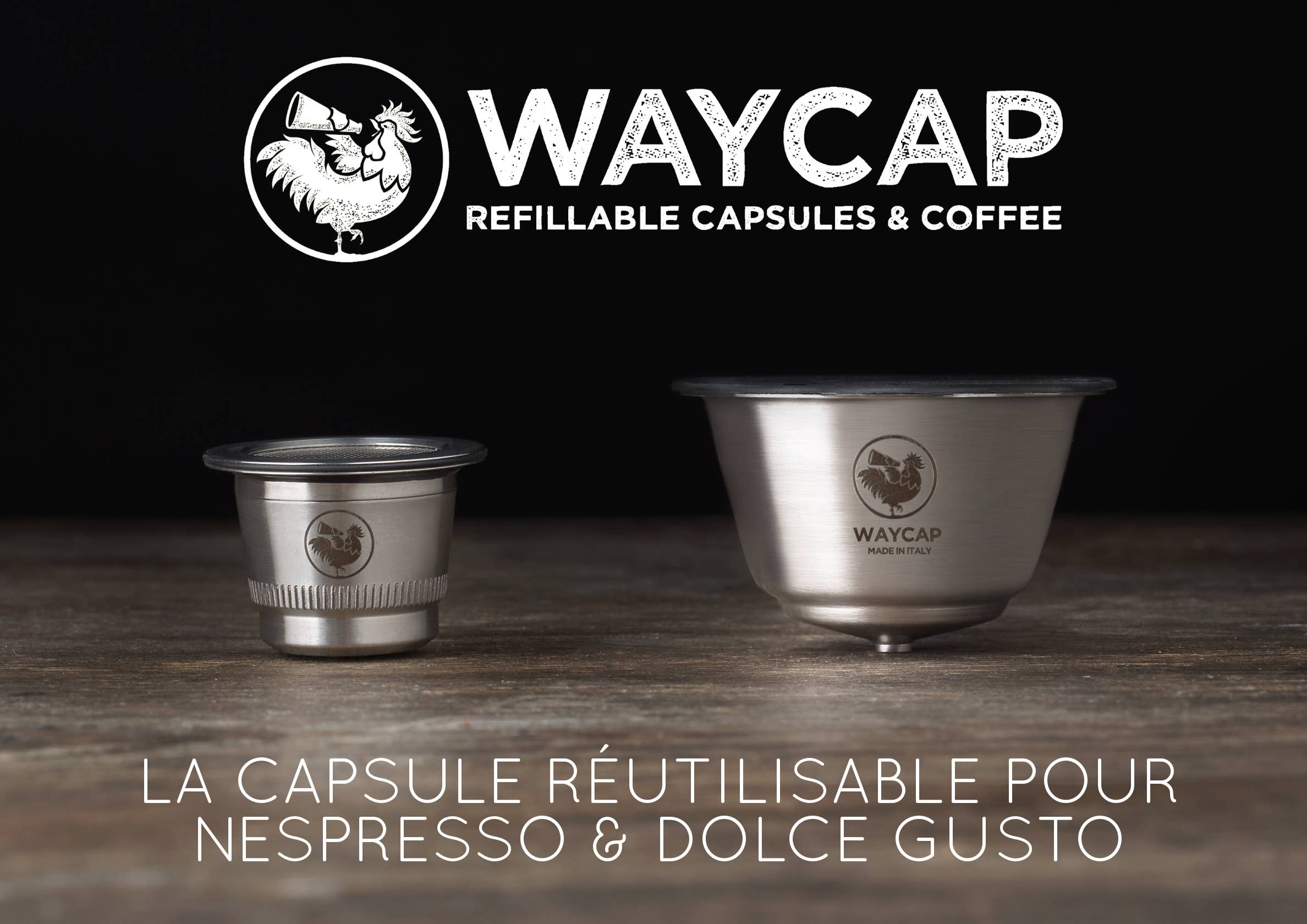 WAYCAP – wholesale Coffee pods – Waycap Basic Kit Coffee Pods for Dolce Gusto - 2 Pods3
