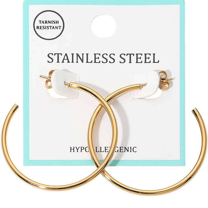 Stainless Steel Hoop Earrings
for wholesale by Sensibling Corp.
