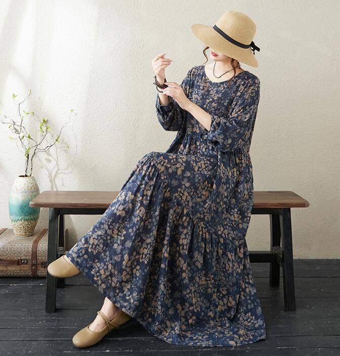 Whisper Mint – Engroshandel Kjole - Dame – Langærmet langærmet slankende A-line kjole med rund hals2