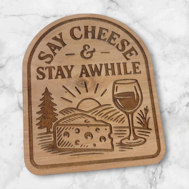Ellie Joe Design Co - Wholesale Magnet - Say Cheese & Stay Awhile Magnet