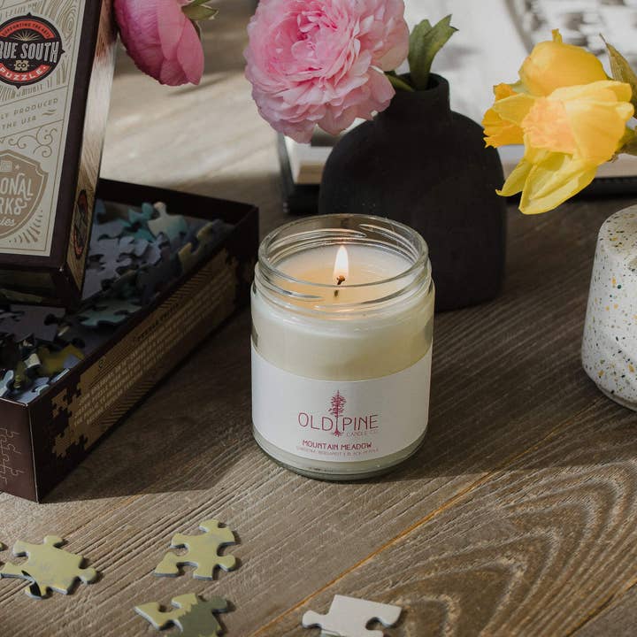 Old Pine Candle Co - Wholesale Jar/Filled Candle - Mountain Meadow Candle1