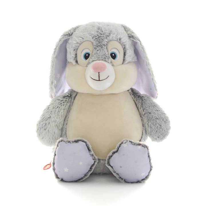 Cubbies - Wholesale Stuffed/Plush Toy - Kids & Baby - Grey Bunny - Starry Lavender (Larger Size) *SALE*