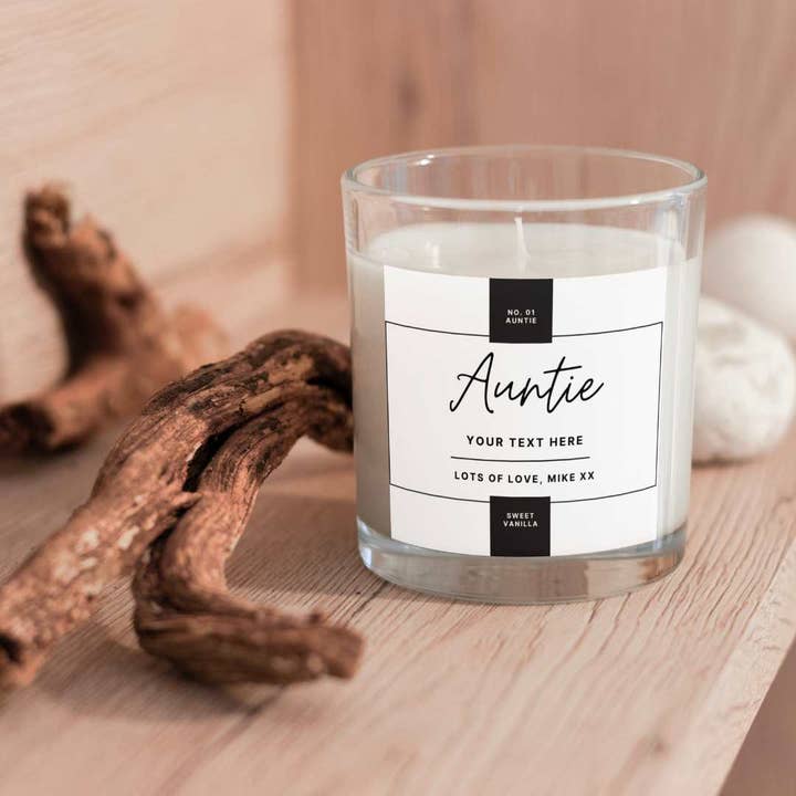 MKTrendsCo - Wholesale Pot/gevulde kaars - Gepersonaliseerde tante kaars | Cadeaus voor tante