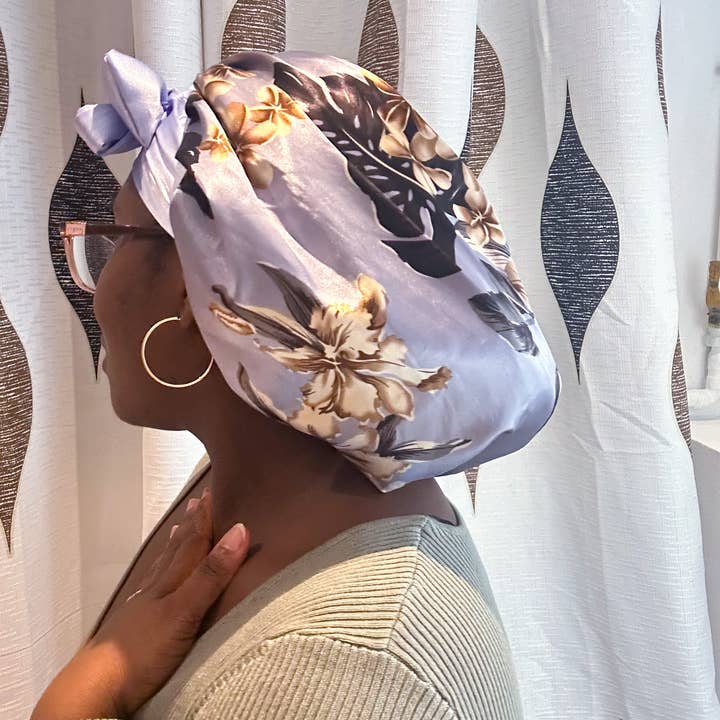 Asantewaa - Wholesale Sleep Cap / Bonnet - Women's - Reversible Satin Bonnet Eloise With band8