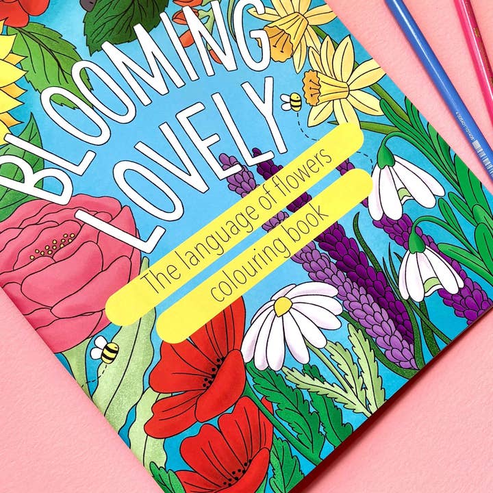 Pixiecraft – wholesale Colouring and activity book – adult – Blooming Lovely: The language of flowers colouring book for adults