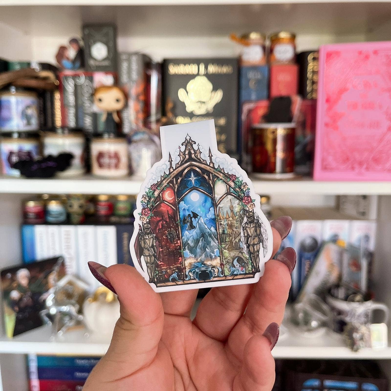 Alsace’s Art - Wholesale Bookmark - World Of Maas Velaris Terrasen Lunathion Magnetic Bookmark2