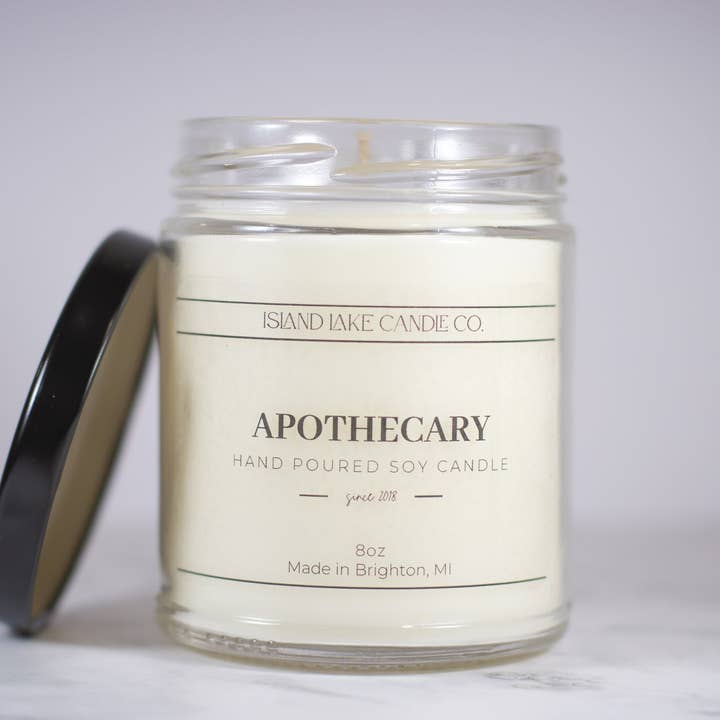 Apothecary for wholesale by Island Lake Candle Co.