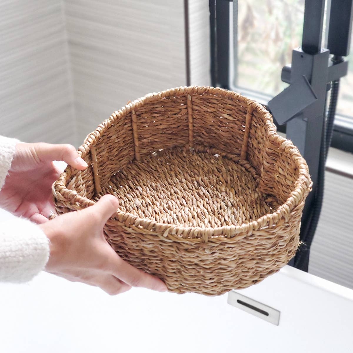 KORISSA - Wholesale Basket - Handwoven Wicker Storage & Gift Basket • Savar Heart Basket2