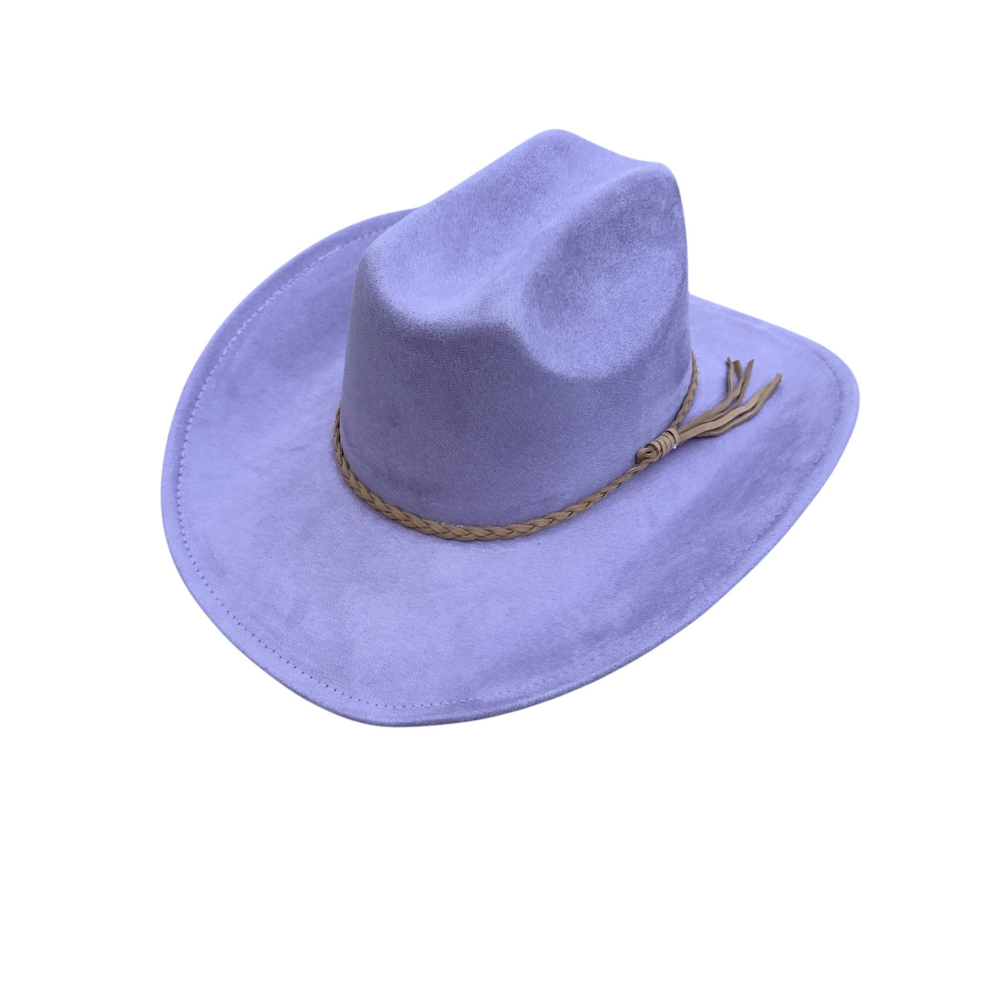 Portia Hat - Venta al por mayor Sombrero cowboy - Mujer - Sombrero de vaquero estilo ganadero de ante vegano con banda de ante10
