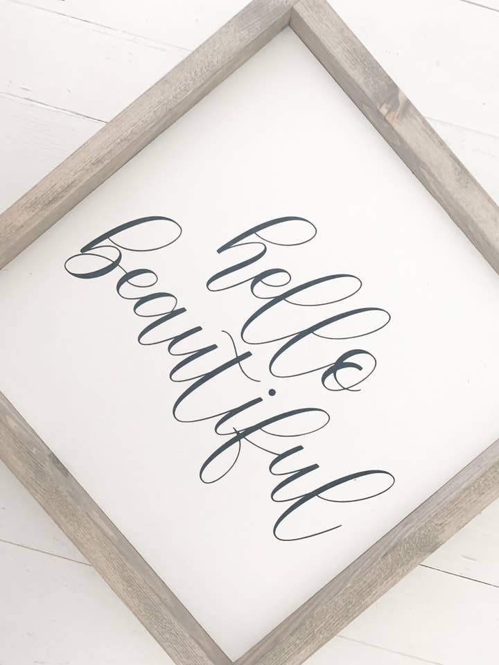 hello beautiful for wholesale by Ashwood Designs