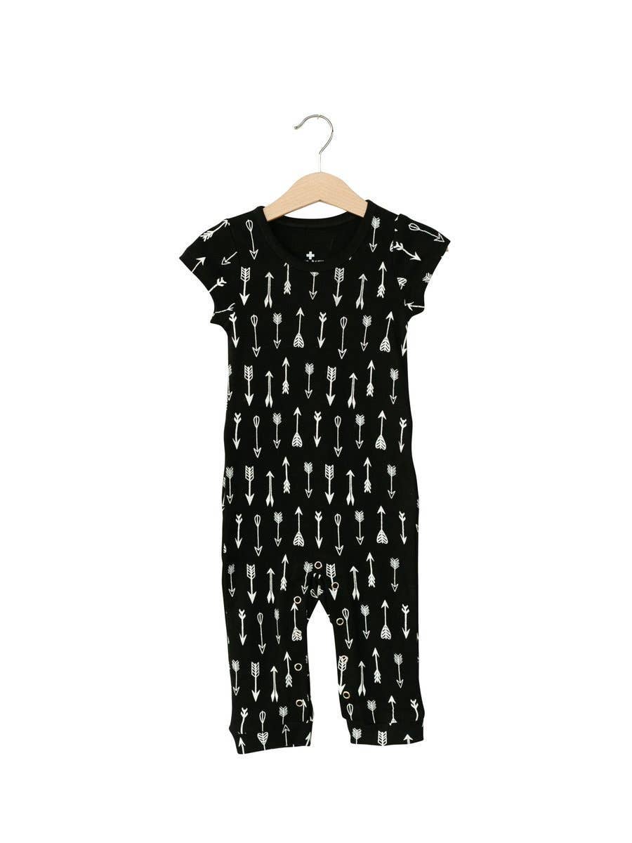 Modern Burlap - Wholesale Jumpsuit - Baby - Organic Short Sleeve Jumpsuit with Explorer Back9