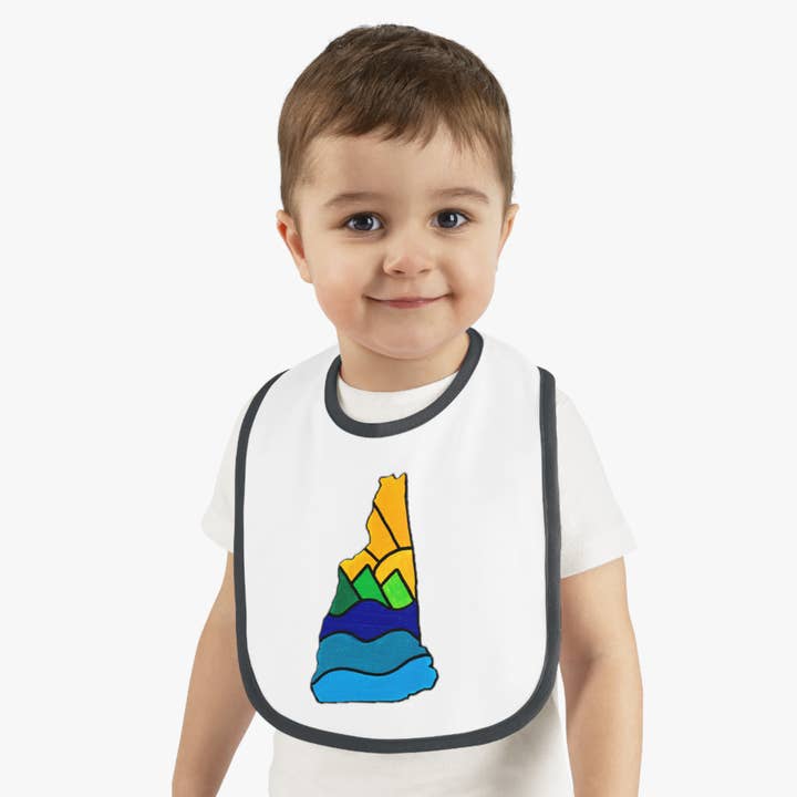 Babete - Design de Ondas, Montanhas e Sol de New Hampshire por atacado de Oceane's Echo