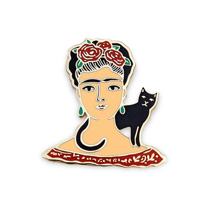Wildship Studio - Wholesale Lapel Pin/Button - Frida Kahlo Enamel Pin