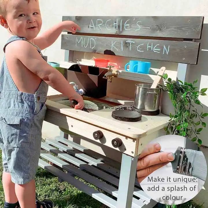 Big Game Hunters – wholesale Wood toy – Child – Double Mud Kitchen - With Working Tap1