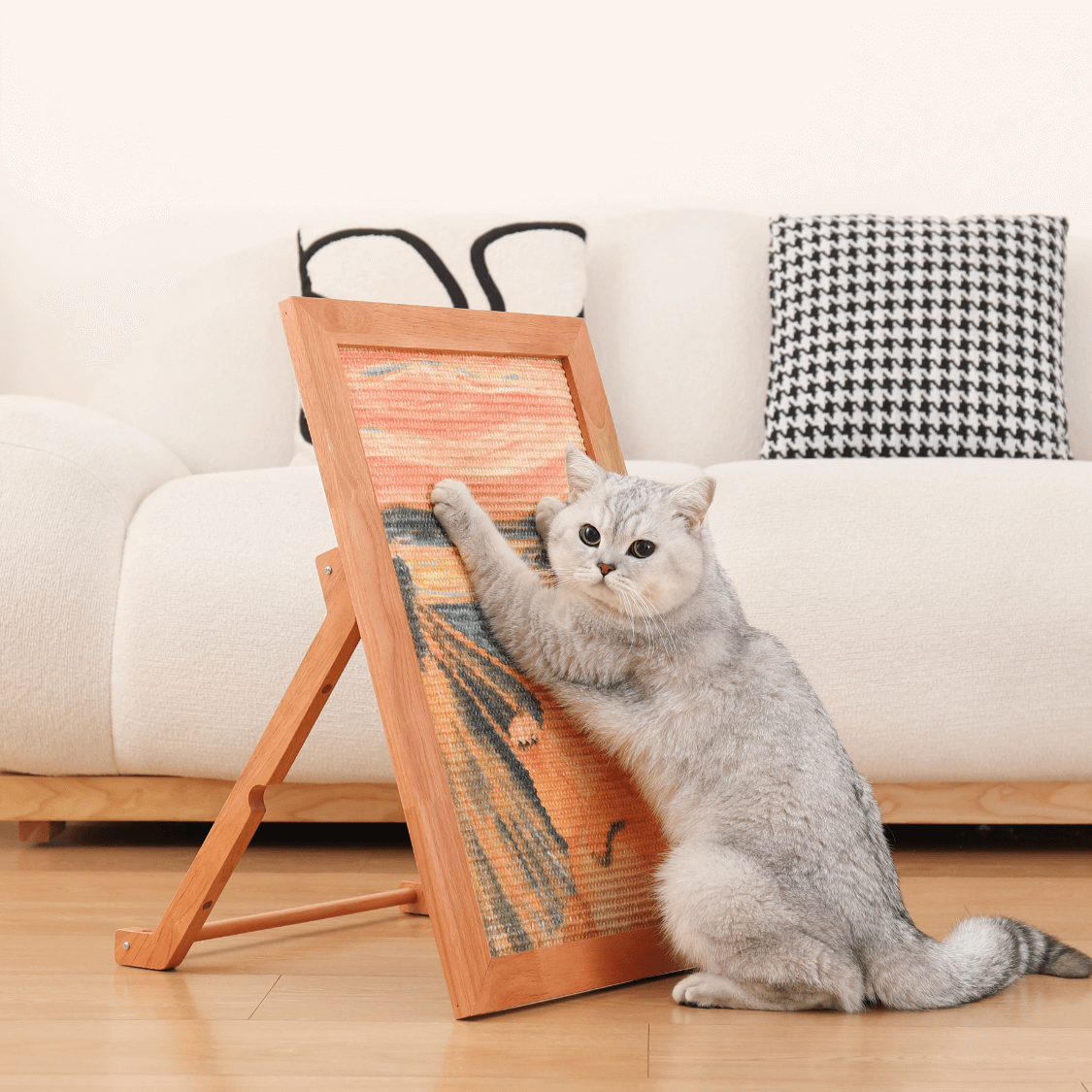 Brown Oak The Ultimate Art Scratcher for wholesale on Faire3